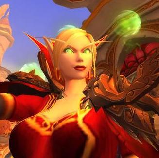 Magistrix Lys Sunbreeze. A blood mage and astromancer, noble of Quel'thalas of the convocation families, and one of very nationallistic tendencies.