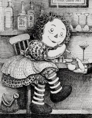 Armchair anthropologist. Mainly just the armchair. 
(Lists used for chronological feed.)
Raggedy Ann All Grown Up by artist Vickie Learner-Adams