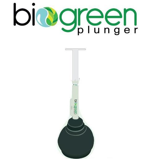 Simply pull a bio degradable bag from the bottom of the plunger, pulling it over and securing it around the center of the plunger, plunge, remove, BAM CLEAN!