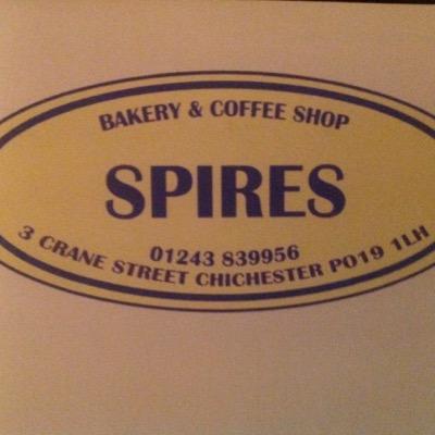 Spires is an INDEPENDENT Shop in Crane St. Eat in, sit outside, or take away! We make sandwiches, cakes, pastries etc, daily specials & buffets. Tweets by Sue.