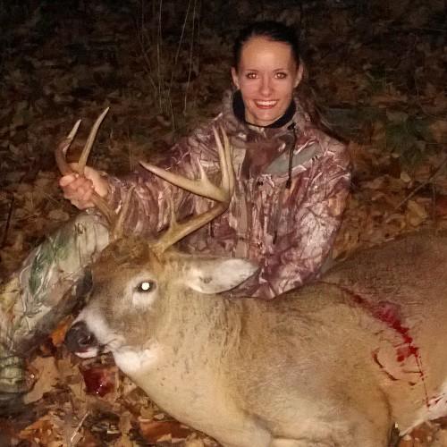 AudreyPfaffe's profile picture. Whitetail-crazed bow hunter. Farm girl. Army wife. Owner of Monarch Whitetail Nutrition.