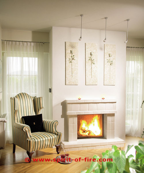 tiled stoves and fireplaces. manufacturer of the original spirit of fire stoves