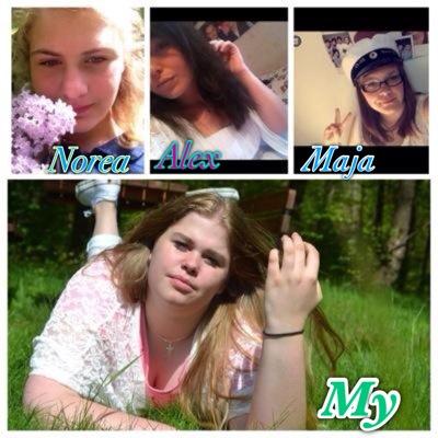 Hello, we are 4 girls who makes covers on youtube. Our names are: Maja, Norea, My & Alex. • Måns followed June 18 18:12 • 1belieber and 3 directioners •