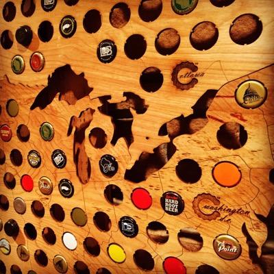 Featured on The TODAY Show, the official Beer Cap Map™ is a fun way to show off all your favorite beer!