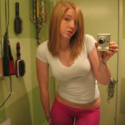 red head amateur teen self shot