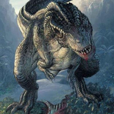 My name's Spike, and I'm the largest and the deadliest male T Rex on Isla Nublar. {Son @Juvenile_Trex} #JurassicPark #JurassicWorld, My queen/mate is @XCute88.
