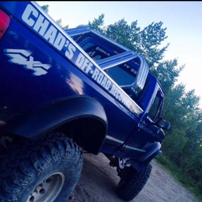 mrchadoffroad's profile picture. Chad's Offroad Recovery provides towing services to anywhere with roads. Or without. Trucks dispatched from the Red Deer area. Anything, Anywhere, Anytime. 24/7