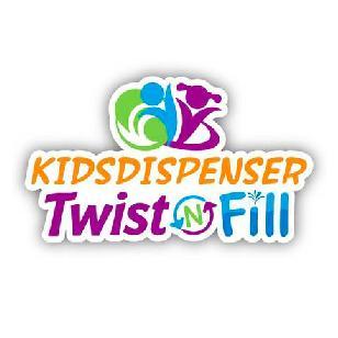 Twist N Fill Drink Dispenser With Re-Usable Sips, Cups & Water Bottles by @KidsDispenser. A Greener World For Our Kids Starts Here - Be A Part of the Change!