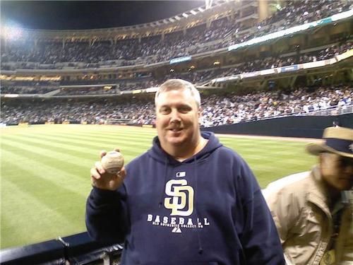 The Padres number one Ballhawk