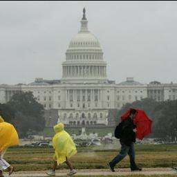 Is it raining D.C.? How does the weather look out there? I'll let you know.