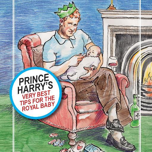 Prince Harry Windsor: Bro of William. The Funcle to Prince George and Princess Charlotte.The Spare Heir Handbook out 1 June. (Parody)