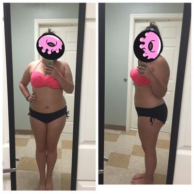 college student who gained a little bit more than the freshman 15. trying to eat low carb and fabulous! SW: 210 CW: 190 UGW: 175