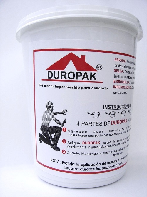 Duropak_ventas's profile picture. DUROPAK Reparador Impermeable para Concreto 
Repara, sella e impermeabiliza cualquier superficie de concreto, emboquilla tubos de PVC, excelente adherencia.