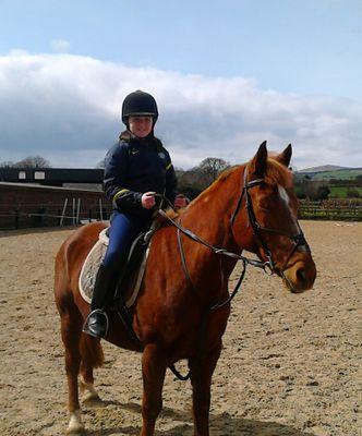 I go horse riding and i jump 50cm cm jump i know it is small