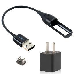 QIBOX 3 in 1 Replacement Charger Adapter Charging Cable Kit for Fitbit Flex Band Wireless Activity Bracelet + Wall AC Charger Adapter.
-- by QIBOX