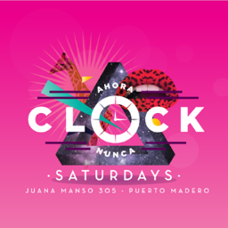 Clock Saturdays. Funny Music & Drinks. Av. Juana Manso 305 (Puerto Madero) RSVP 1135126805 whatsapp