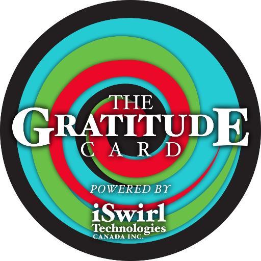 The Gratitude Card powered by iSwirl is a #community-based, revenue generating, #loyalty program. #SaveMoney #CashBack #Donate #Charity #Marketing