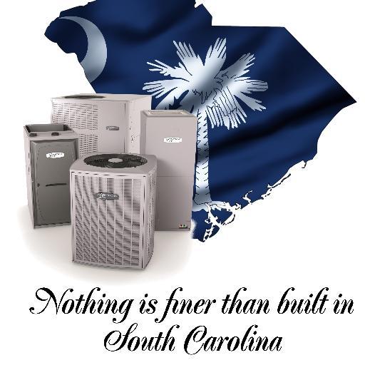 HVAC Distributor supporting South Carolina's local economy by selling equipment manufactured in the great State of SC. Ask your contractor for Armstrong Air!