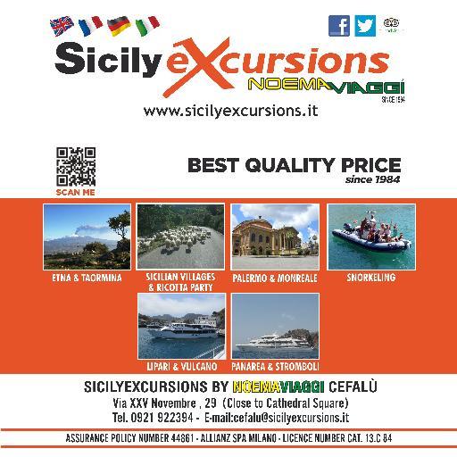 Daily Excursions in #Sicily ! Departure from #Taormina & #Cefalù.. more than a tour more than an emotion ; more than an experience.. at the best quality-price.