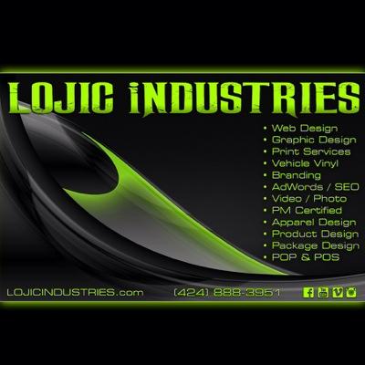 LOJICiNDUSTRIES's profile picture. Graphic Design, Web Development, Print, Vinyl Wraps, Social Media & Marketing. Photography & Video Production.   ☎️ (424) 888-3951