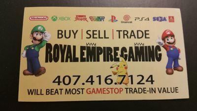 Video game store located in central Florida. Our address is 929 s us highway 1792 Longwood Florida 32750. We carry from retro all they way to new age gaming.