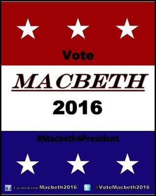 Check out our Kickstarter! https://t.co/l5HI3i8c1N 
#Macbeth4President
