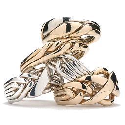 #PuzzleRings are created from multiple bands that fit together in a unique way to form a perfect ring. They are beautiful and fun at the same time.