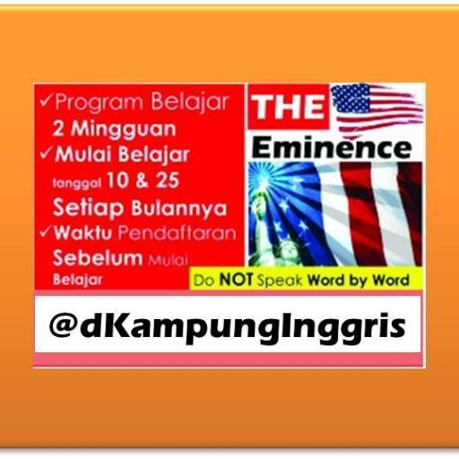 Belajar di The Eminence Kampung Inggris Pare Info : 0852-3305-1485 Mr. Frank