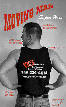 vicsmoving's profile picture. Voted #1 Mover in Kansas City by KMBC-TV, go to http://t.co/LrGffLhdkl and click on A-list and then movers to vote for Vic's moving for 2009 mover of the year