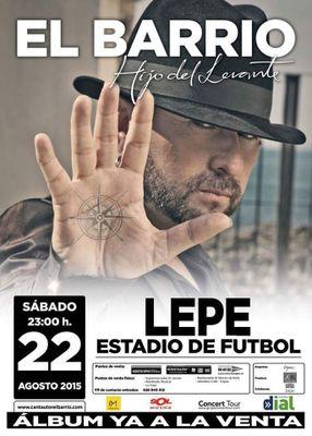 Concierto de El Barrio en Lepe el 22 de Agosto.