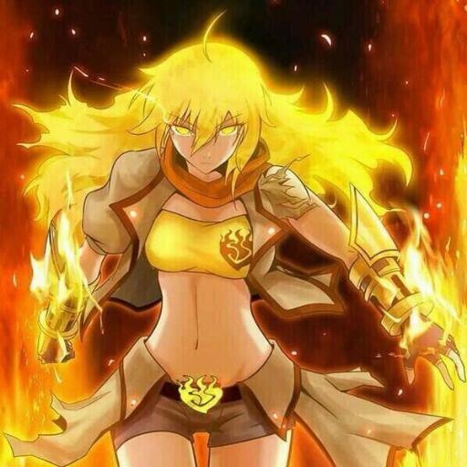 I'm Yang! I'm not just a pretty face, /But/ *she grins, and chuckles* I'm /Ready/ to kick some ass and take names with Team RWBY!~ #MV