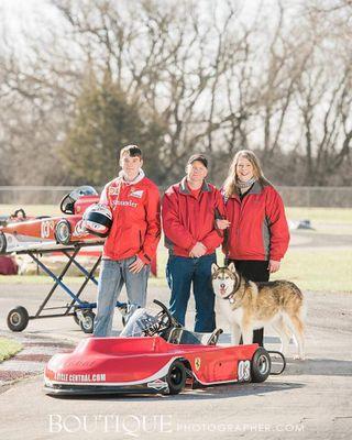 I race 2 cycle and 4 cycle go-karts. My home track is Badger Kart Club, Dousman, Wisconsin. My favorite track is Blackhawk Farms Raceway in South Beloit, IL.