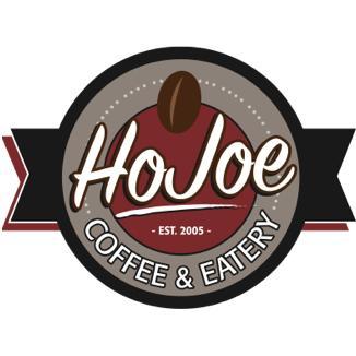 HoJoe Coffee & Eatery, a local café located at 103 Main Street. Open Mon-Fri 7:30-5:30, and Sat 9-4
