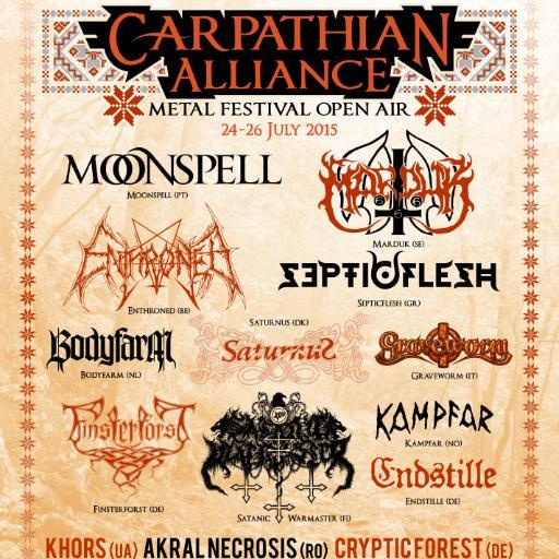Carpathian Alliance Metal Festival Open Air Official Twitter
