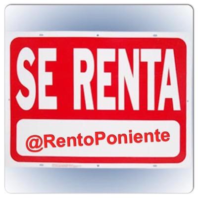 RentoPoniente's profile picture. Tienes en RENTA un local comercial, un DEPA o una Casa, te damos RT para que la comunidad se entere. Rentalo YA menciona @RentoPoniente. para Edo Mex y DF
