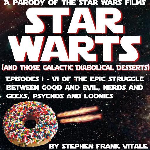 The Galaxy's in peril. Man-eating warts are spreading fast.  An epic parody of the original six episodes of Star Wars. On Amazon. Link below.