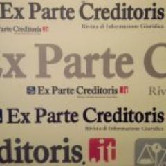 ExParte's profile picture. EX PARTE CREDITORIS è una rivista giuridica online, gestione di De Simone Law Firm