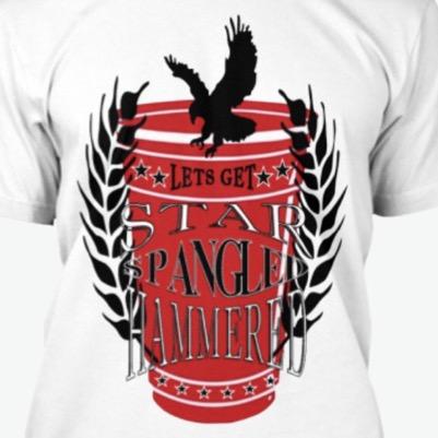 Check out our tees! LETS GET STAR SPANGLED HAMMERED! Brand new tee, check it out at http://t.co/c9gx3x81y8
