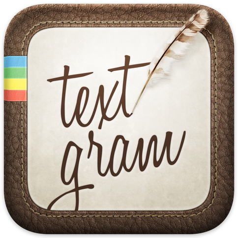 Textgram app official account. Available at @GooglePlay and @AppStore