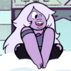 cloudmuncher's profile picture. statistically, i'm probably making out with garnet. [polygems & shitposting; twitter-parody account.]