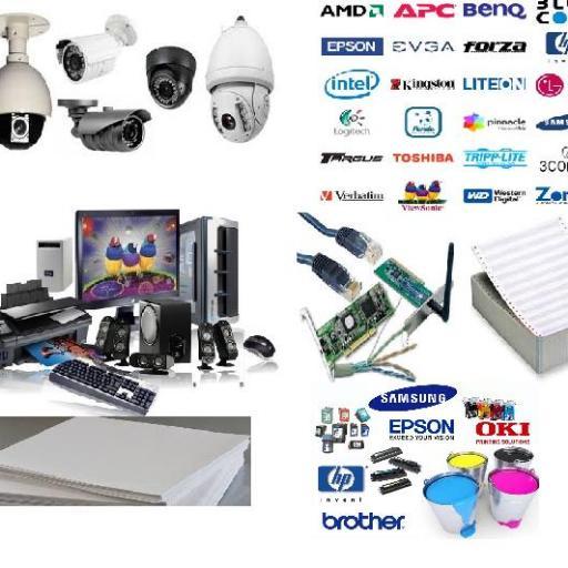 Todo en computación,redes,impresoras,consumibles, redes,camaras de seguridad,dvr,alarmas, papeleria y mas ...