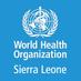 WHO Sierra Leone (@WHOSierraLeone) Twitter profile photo