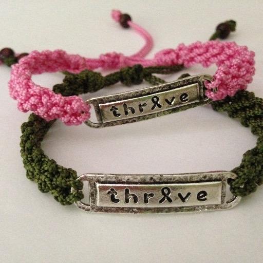 Triple Negative breast cancer survivor of 14 yrs Created a Unique Collection of Fashionable Medical Alert bracelets, Apparel, & Cancer gifts. THRIVE!