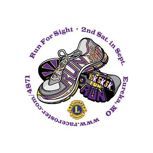 EurekaSightRun's profile picture. 11th annual Lions Club Run For Sight in Eureka Missouri will be held on September 12th. The race includes a 5K, 10K, 3K, & half mile kids fun run.