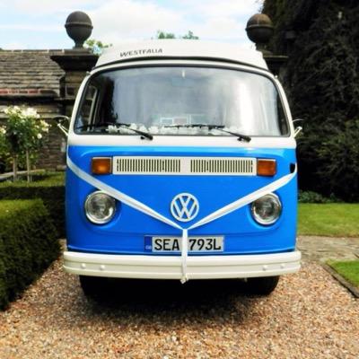 Vintage VW Camper Wedding Hire. Something Borrowed, Something Blue. Our Beautiful Westfalia Bay 1972 x