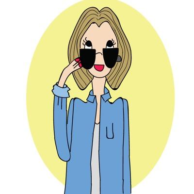 Fashion illustrator - Frenchie in Qatar illustration her daily blondness