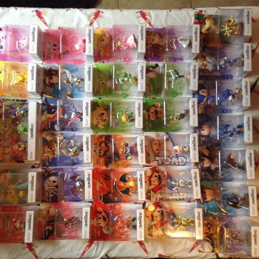I buy amiibo lots from people and help people sell their collection. If you are searching for amiibo you can dm for more. I charge for shipping currently.
