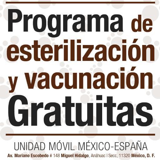 Esta cuenta tiene la finalidad de ayudar a localizar la unidad móvil de Esterilización Gratuita Canina y Felina México-España, en diferentes puntos del D.F.