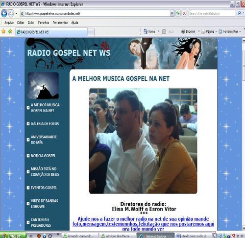 somos um sistema de comunicação que busca sempre levar o melhor da  musicas gospel atraves da internet.