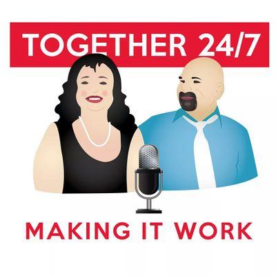 Co-host on the podcast Together 24/7. We have a blast interviewing couples just like us that have conceived, created, and run a successful business together.